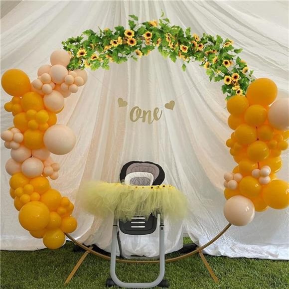 4Pcs 31.2FT Artificial Sunflower Vines Decor Faux Sunflowers Garland Faux Flower - Picture 5 of 7